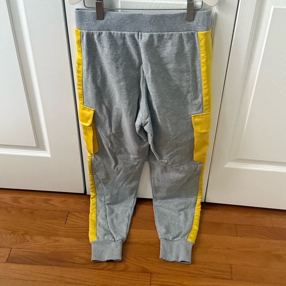 Escada Sport Gray and Yellow Striped Sweat Suit - Picture 7 of 8